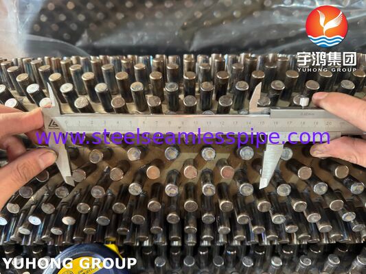 Tube à ailettes goujonné ASTM A335 P22 avec goujons en acier au carbone