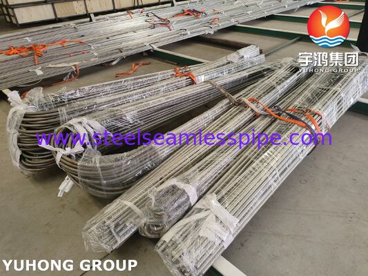 Solides solubles tube de coude en U de chaudière sans couture d'ASTM A213/ASME SA213 TP321/TP321H/TP347H