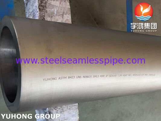 Tube sans soudure de grand diamètre en acier allié de nickel ASTM B423 UNS N08825 Incoloy 825, résistant aux hautes températures et aux acides à haute concentration