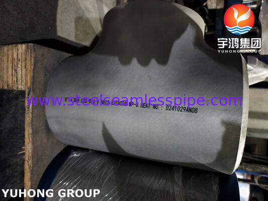 Raccord en acier duplex ASTM A815 UNS S31803 à souder bout à bout ASME B16.9 Té égal duplex 2205