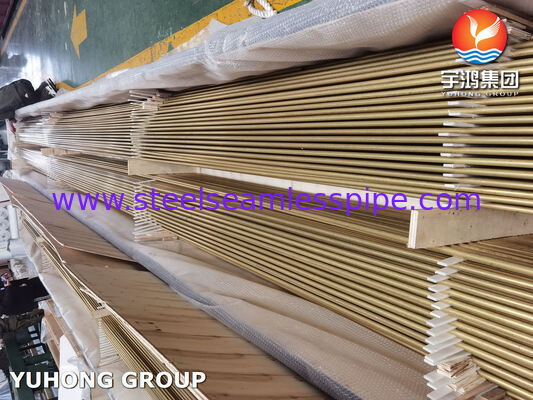 ASME SB111 C68700 Tubes sans soudure en laiton en aluminium arsenic U Bend avec attaque d'impingement