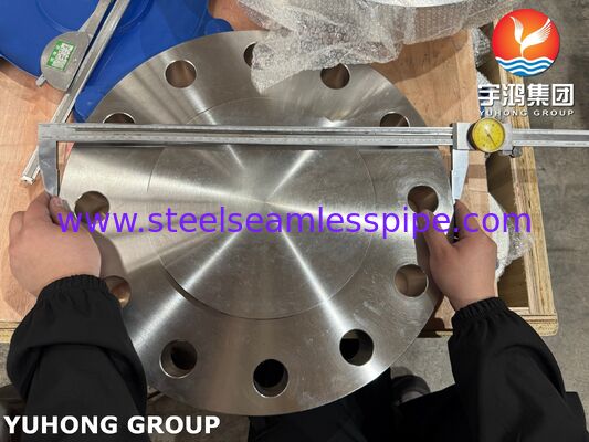 ASTM A182 F51 Duplex 2205 Flange aveugle ASME B16.5 BLRF Flange double flange en acier