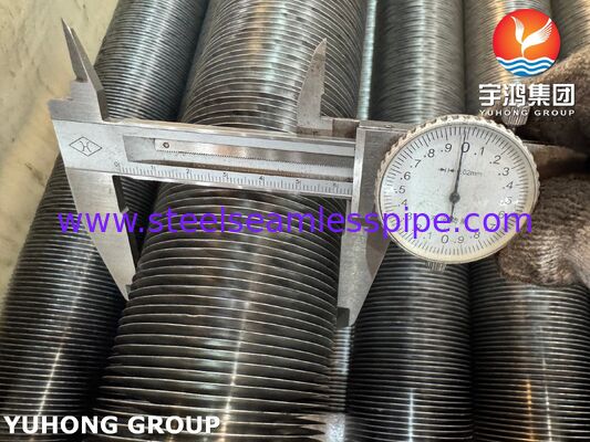 Tubes à aileron en aluminium de type L en acier au carbone ASTM A179 pour échangeurs de chaleur