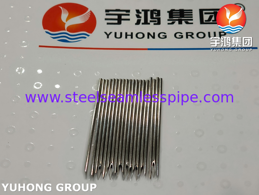 SS304 Tubes d'aiguille vétérinaires en acier inoxydable de qualité médicale pour injection de médicaments 16G