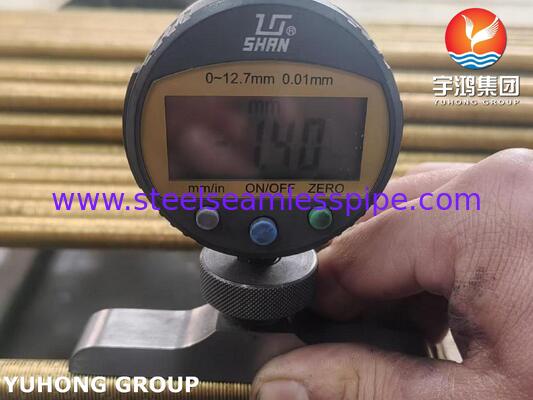 ASME SB111 C68700 Tubes à nageoires basses pour échangeurs de chaleur à coquille et à tube