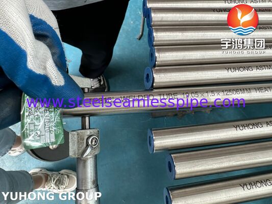 Tubes soudés en acier inoxydable brillant recuit ASTM A249 TP316L, utilisés pour les refroidisseurs d' air