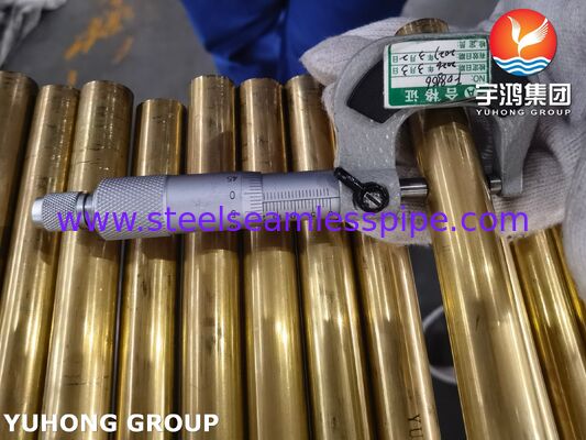 Tubes sans soudure en alliage de cuivre ASTM B111 C44300 C70600 C71500 C68700 C71640 Application du refroidisseur d'air du radiateur du condensateur
