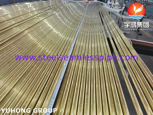 Tubes sans soudure en alliage de cuivre ASTM B111 C44300 C70600 C71500 C68700 C71640 Application du refroidisseur d'air du radiateur du condensateur