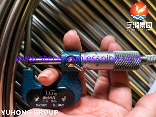 Tube enroulé d'acier inoxydable recuit lumineux d'ASTM A269 TP316L pour les canalisations hydrauliques