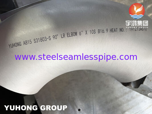 ASTM A815 S31803 Duplex Stainless Steel 90 Degree Long Radius Elbow