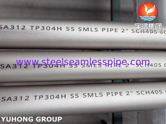 Pipe sans soudure en acier inoxydable ASTM A312 TP304H 304L pour les applications chimiques et industrielles