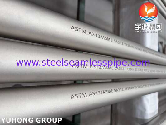 Pipe sans soudure en acier inoxydable ASTM A312 TP304H 304L pour les applications chimiques et industrielles