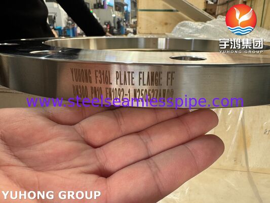 EN1092-1 F316L Acier inoxydable bride à plate face PN2.5-PN100, DN10-DN600