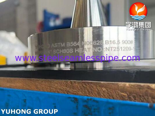 Bride à collet soudé à face surélevée en alliage de nickel Inconel 625 ASTM B564 résistant à la corrosion