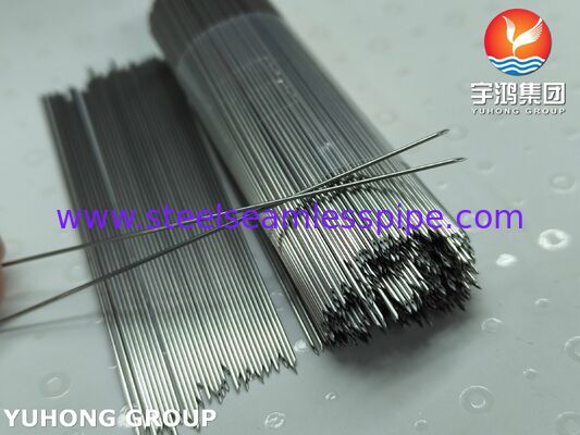 SUS304 Intravenous Indwelling Needle Tube For Medical IV Catheter , Back Cut Needle Tip
