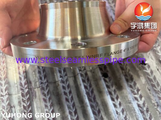 ASTM A182 F51 Bride UNS S31803 Acier Duplex Bride à collet soudé Bride forgée WNRF