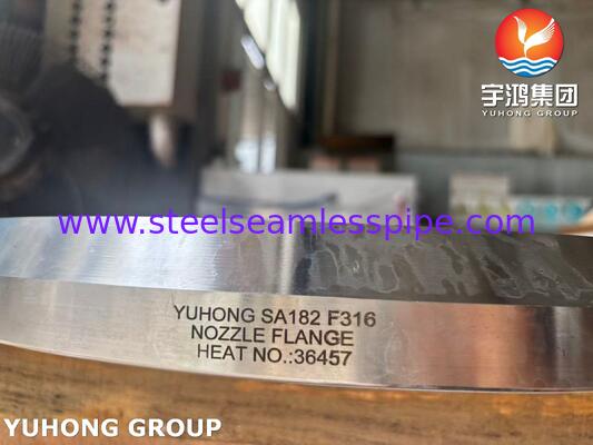 ASME SA182 F316L Flange en acier inoxydable Flange à buse forgée pour récipient sous pression