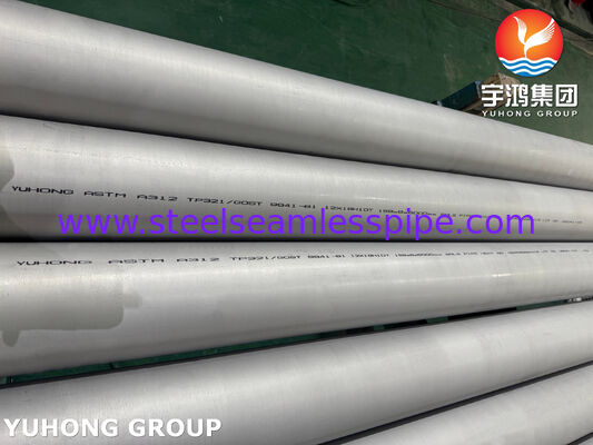 ASTM A312 TP321 UNS S32100 1.4541 Pipe en acier inoxydable sans soudure pour la production d'électricité