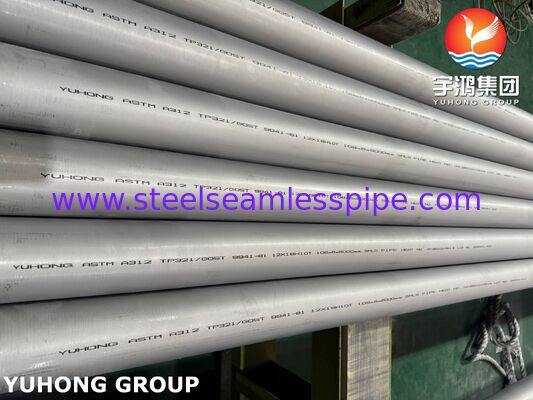 ASTM A312 TP321 UNS S32100 1.4541 Pipe en acier inoxydable sans soudure pour la production d'électricité