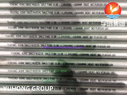 Tube en alliage de nickel ASME SB622 UNS N10276, Hastelloy C276 pour échangeur de chaleur