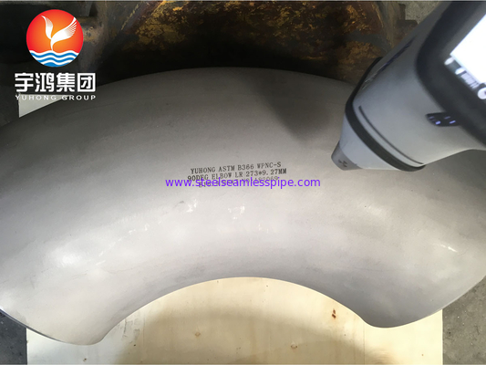 ASTM B366 Monel 400 / UNS N04400 Coude 90 degrés de nickel alliage d'acier