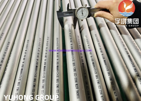 Tuyau et tube sans couture ASTM B622, ALLIAGE C22, B-2, UNS N10276, N06022, N06455, N10675, N06035, N06030, N06200 de Hastelloy