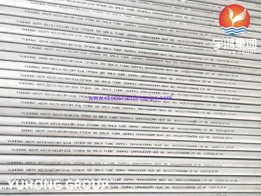 ASTM A213 TP304 /TP304L Tubes sans soudure en acier inoxydable pour échangeur de chaleur
