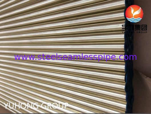 ASTM B111 C44300 O61 Tubes en cuivre sans soudure Tubes rondes en cuivre en laiton pour les échangeurs de chaleur