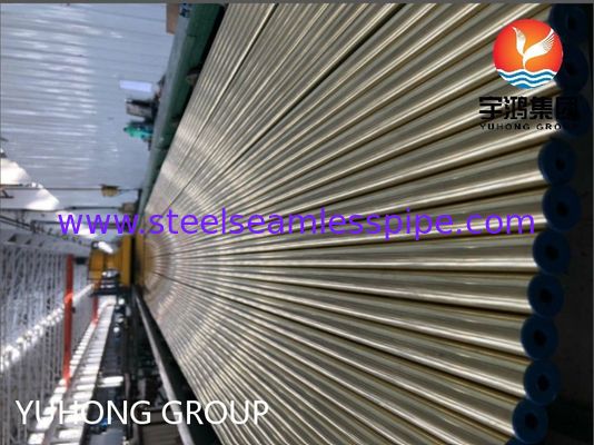 ASTM B111 C44300 O61 Tubes en cuivre sans soudure Tubes rondes en cuivre en laiton pour les échangeurs de chaleur