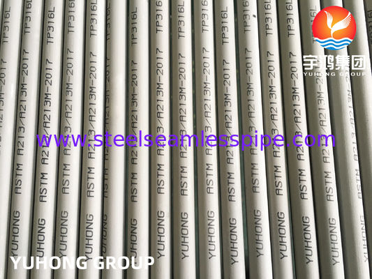 Tube sans couture d'échangeur de chaleur d'acier inoxydable d'ASTM A213 TP316L S31603 SUS316L