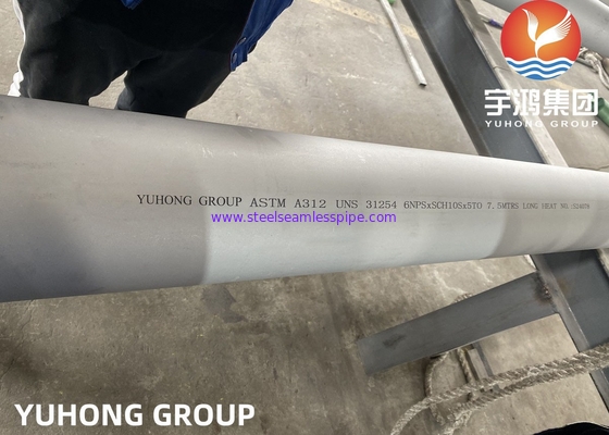 ASTM A312 UNS S31254 254SMO Tubes offshore en acier inoxydable duplex