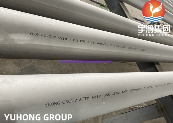 ASTM A312 UNS S31254 254SMO Tubes offshore en acier inoxydable duplex