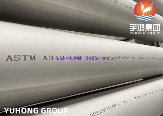 ASTM A312 UNS S31254 254SMO Tubes offshore en acier inoxydable duplex