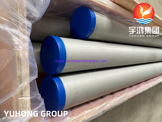 Tuyau d'acier inoxydable duplex, ASTM A789, A790, A928 S31803 S32750 S32760 S31254 254Mo 253MA
