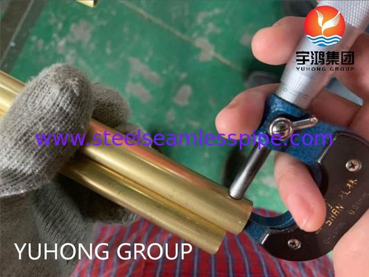 Tubes en alliage de cuivre sans soudure ASTM B111 C68700 pour les applications dans les échangeurs de chaleur et les condensateurs