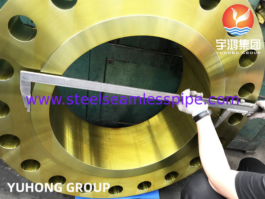 A694 F52 Flange à col de soudure avec protection contre la rouille, acier au carbone et alliage B16.47 Forges résistantes au sulfure d'hydrogène