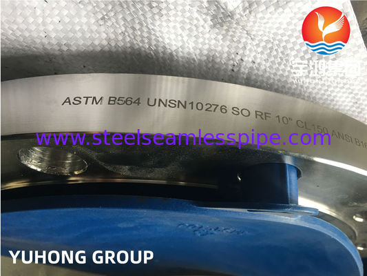 ASTM B564 UNS N10276 / Hastelloy C276 Flange de tuyaux alliage de nickel glisser sur la bride