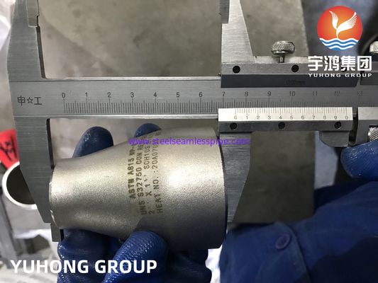 ASTM A815 UNS S32750 Super duplex Pipe d'acier à raccordement réducteur concentrique