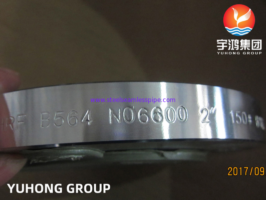 ASTM B564 Inconel 600 / UNS N06600 Flange de cou de soudage forgée en acier allié au nickel