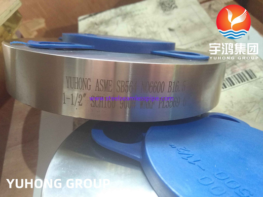 ASTM B564 Inconel 600 / UNS N06600 Flange de cou de soudage forgée en acier allié au nickel