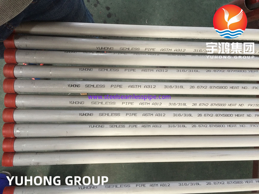 Pipe en acier inoxydable ASTM A312 TP316L pour les applications maritimes