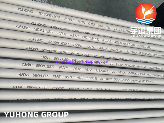 Pipe en acier inoxydable ASTM A312 TP316L pour les applications maritimes