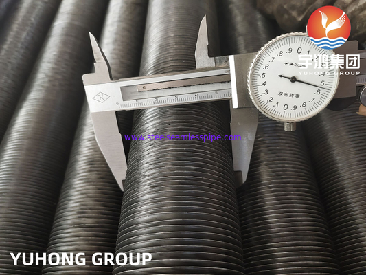 Tubes à nageoires intégrées, tubes en acier au carbone ASTM A179 avec nageoires en aluminium 1060 pour échangeurs de chaleur