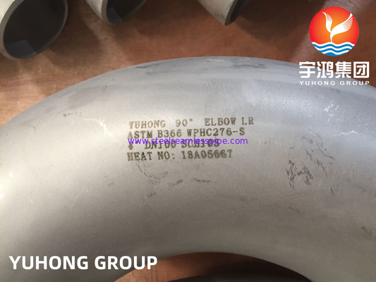 ASTM B366 UNS N10276 / Hastelloy C276 Elbow Hastelloy Steel Buttweld Fitting (Fitage à fente à fente en acier à fente à fente)