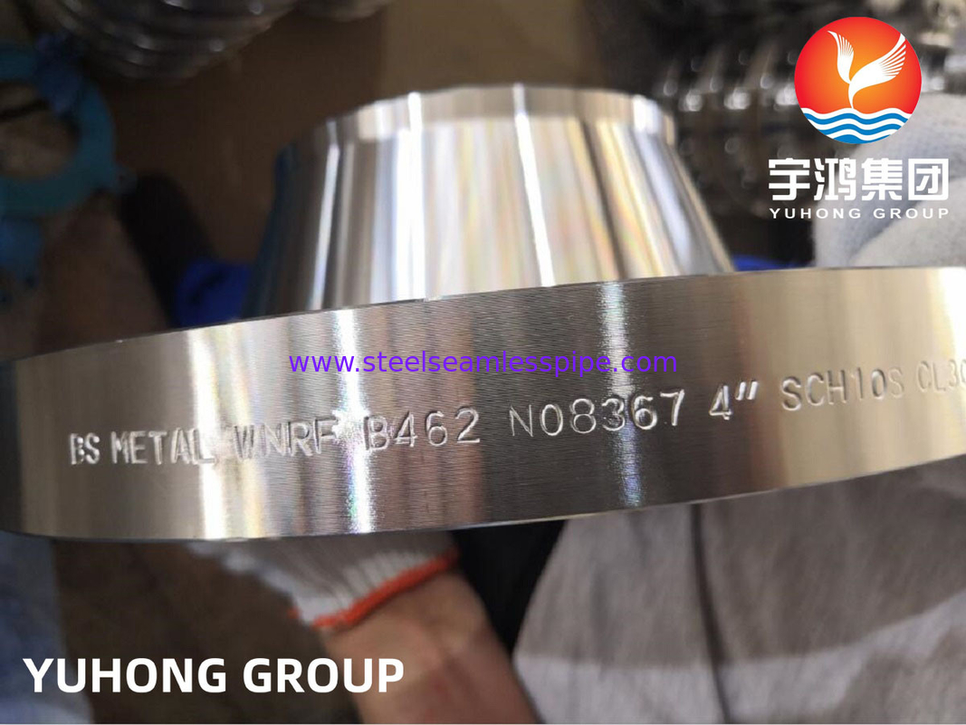 ASTM B462 alliage Al6XN, UNS N08367 WNRF Flanges en acier alliage de nickel CL3000 pour le pétrole et le gaz
