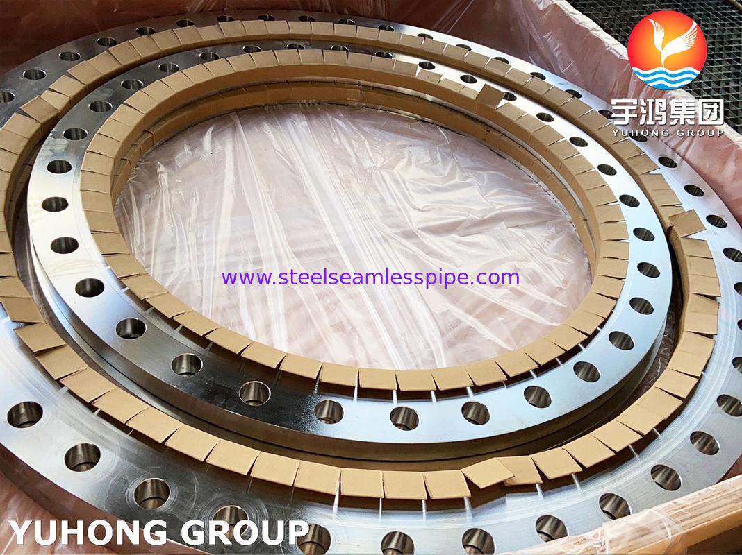 ASTM A240 SS904L Flanche coulissante en tôle à face plate AWWA C207 et dimensions personnalisées