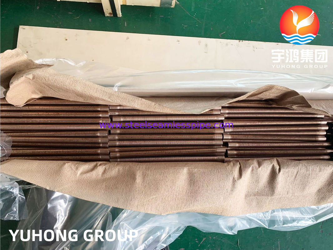 Tube en alliage de cuivre - Type à ailettes basses, B111 C70600 O61 Cu70/Ni30 Alliage de cuivre pour refroidisseur d'air