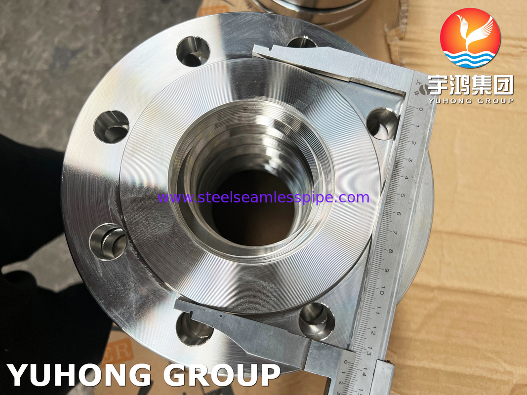BS4504 (EN 1092-1) F316L Flange à vis en acier inoxydable, fils BSPP PN16 type forgé