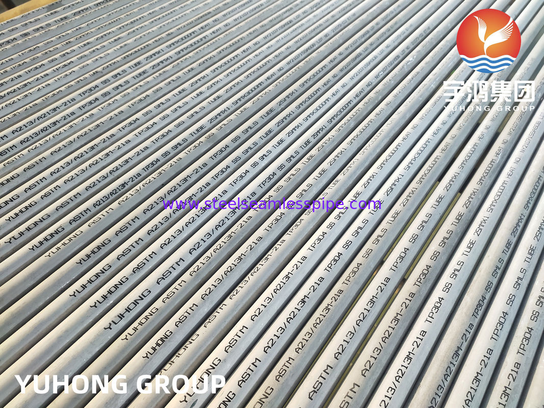 Tubes sans soudure en acier inoxydable enduits et recuit pour échangeur de chaleur et chaudière