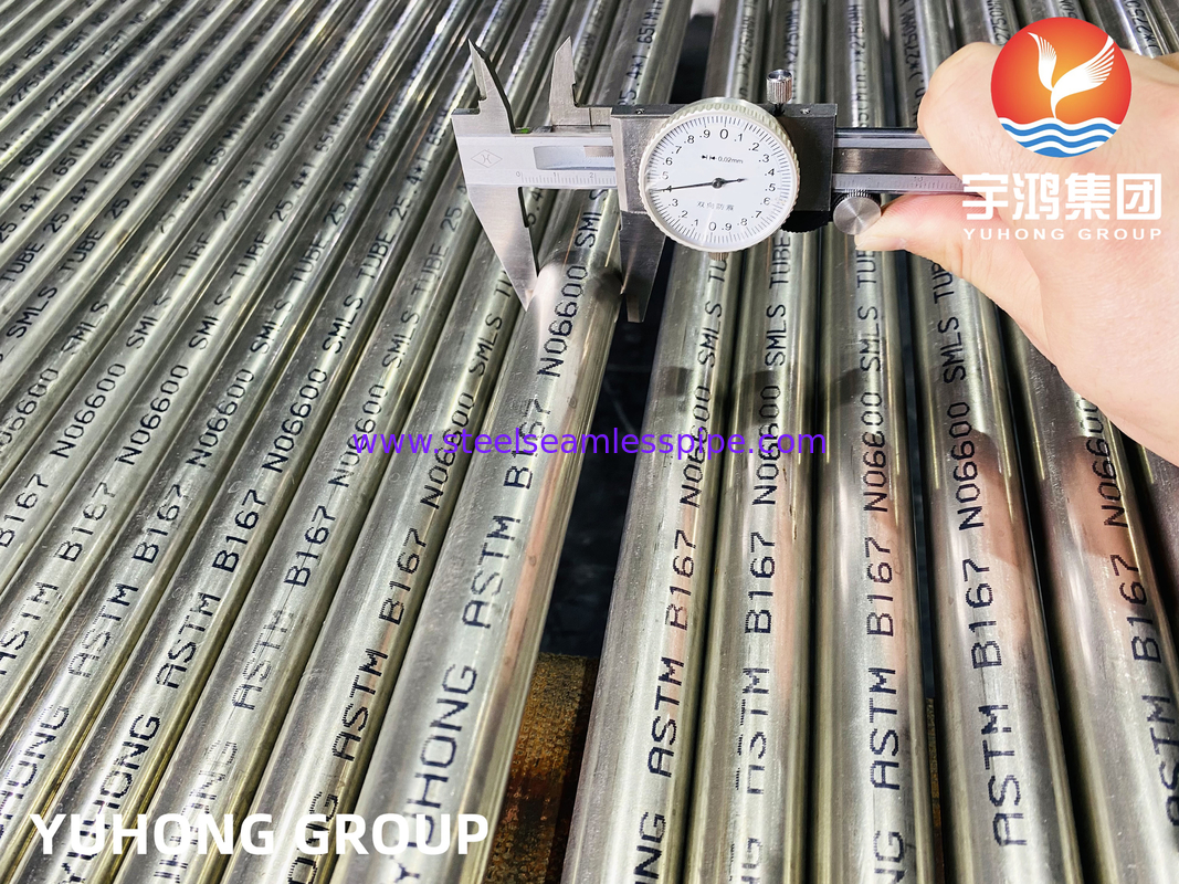 réacteur nucléaire Tube utilisé ASTM B167 Inconel 600 / UNS N06600 Type sans soudure